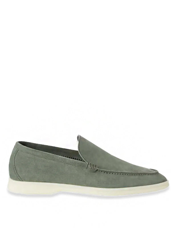 Loro Piana Summer Walk Loafer Suede Frozen Fir