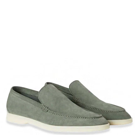 Loro Piana Summer Walk Loafer Suede Frozen Fir
