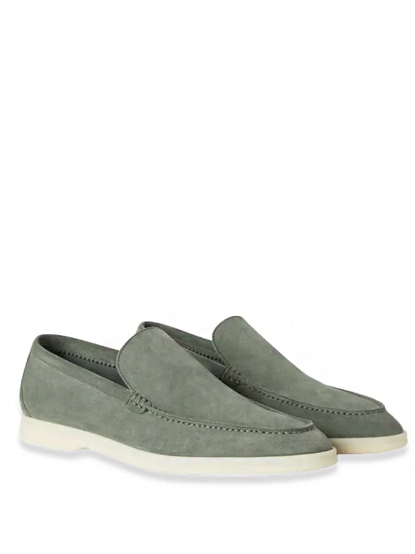 Loro Piana Summer Walk Loafer Suede Frozen Fir