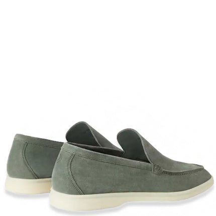 Loro Piana Summer Walk Loafer Suede Frozen Fir