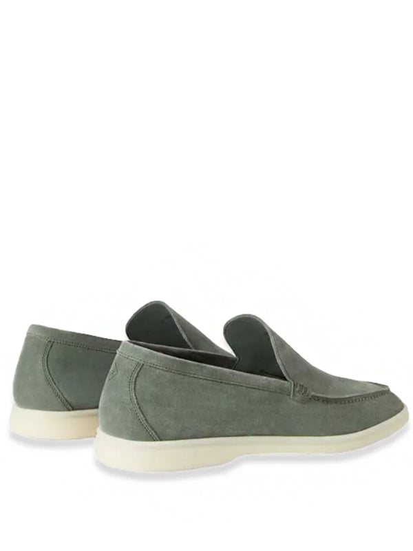 Loro Piana Summer Walk Loafer Suede Frozen Fir
