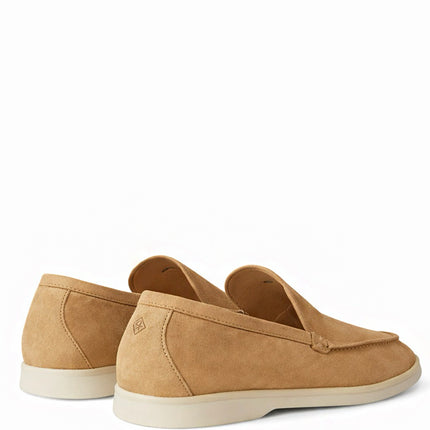Loro Piana Summer Walk Loafer Suede Light Wood Smoke