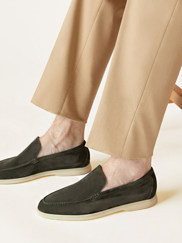 Loro Piana Summer Walk Loafer Suede Mimetico