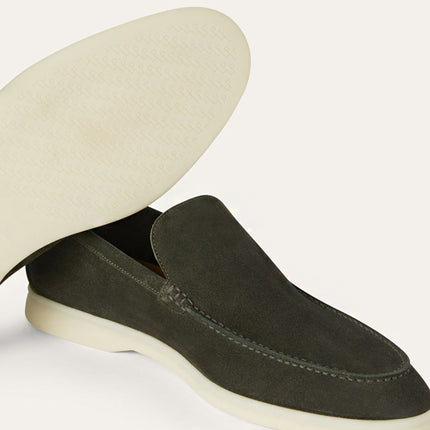 Loro Piana Summer Walk Loafer Suede Mimetico