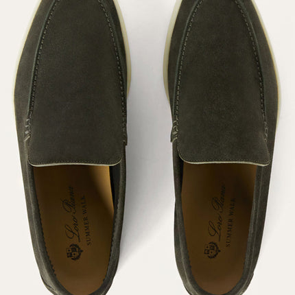 Loro Piana Summer Walk Loafer Suede Mimetico