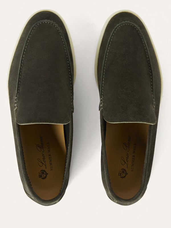 Loro Piana Summer Walk Loafer Suede Mimetico