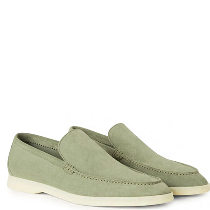 Loro Piana Summer Walk Loafer Suede Shamrock