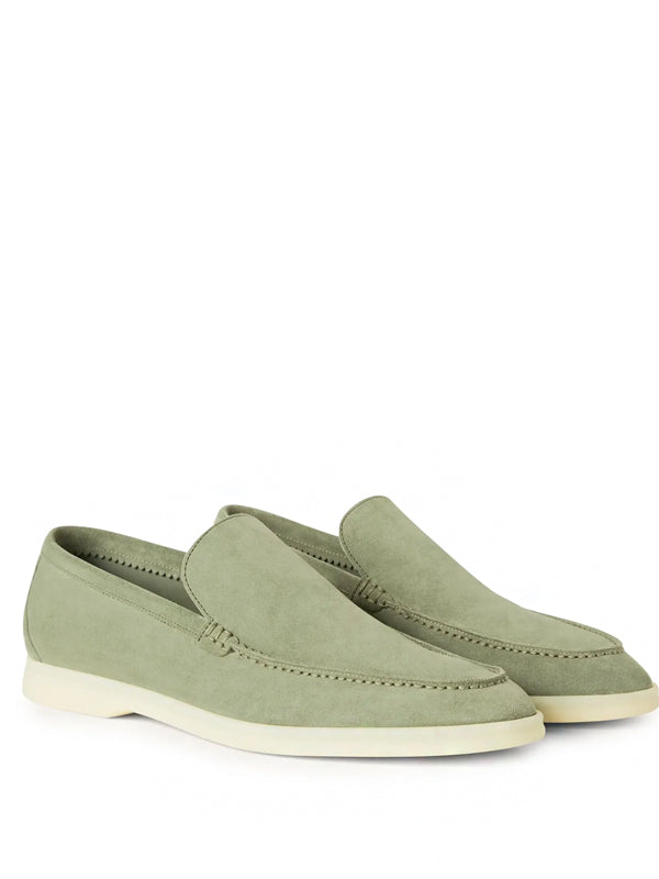 Loro Piana Summer Walk Loafer Suede Shamrock