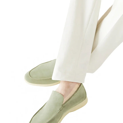 Loro Piana Summer Walk Loafer Suede Shamrock