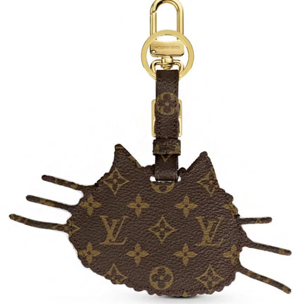 Louis Vuitton Bag Charm and Key Holder Catogram Dark Grey