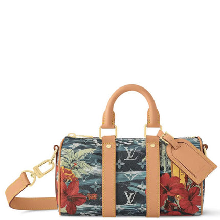 Louis Vuitton Keepall Bandouliere 25 Monogram Surfin Navy Blue