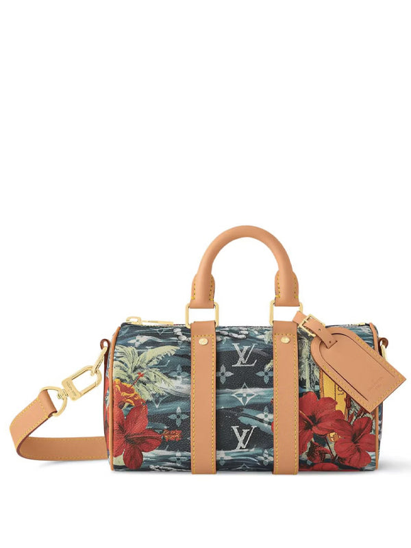 Louis Vuitton Keepall Bandouliere 25 Monogram Surfin Navy Blue