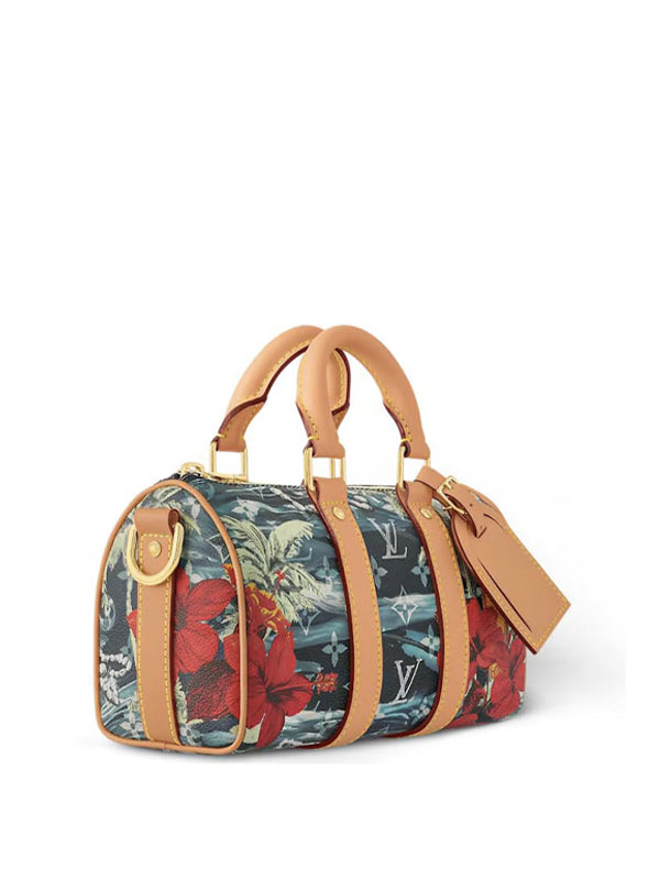 Louis Vuitton Keepall Bandouliere 25 Monogram Surfin Navy Blue