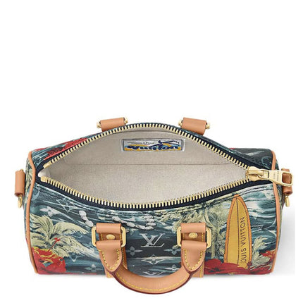 Louis Vuitton Keepall Bandouliere 25 Monogram Surfin Navy Blue