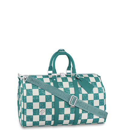 Louis Vuitton Keepall Bandouliere 45 Teal Blue
