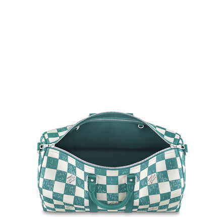 Louis Vuitton Keepall Bandouliere 45 Teal Blue