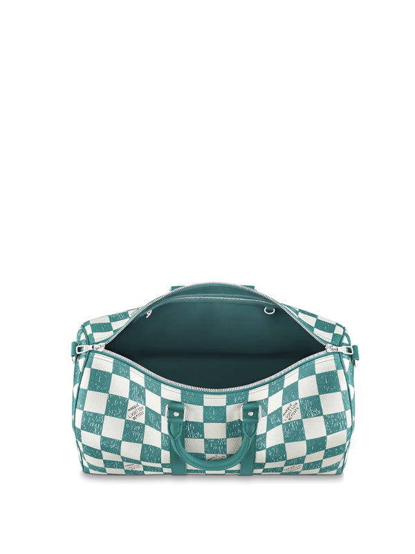 Louis Vuitton Keepall Bandouliere 45 Teal Blue