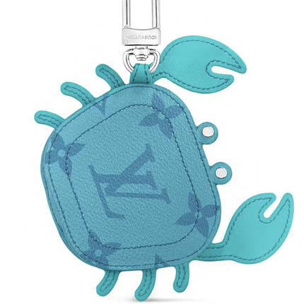 Louis Vuitton LV Crab Bag Charm Blue
