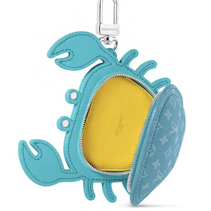 Louis Vuitton LV Crab Bag Charm Blue