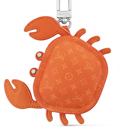 Louis Vuitton LV Crab Bag Charm Orange