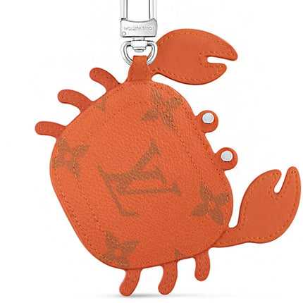 Louis Vuitton LV Crab Bag Charm Orange
