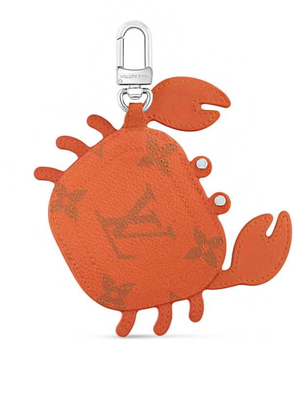Louis Vuitton LV Crab Bag Charm Orange
