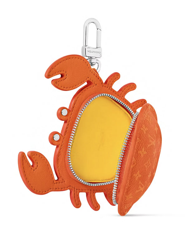Louis Vuitton LV Crab Bag Charm Orange