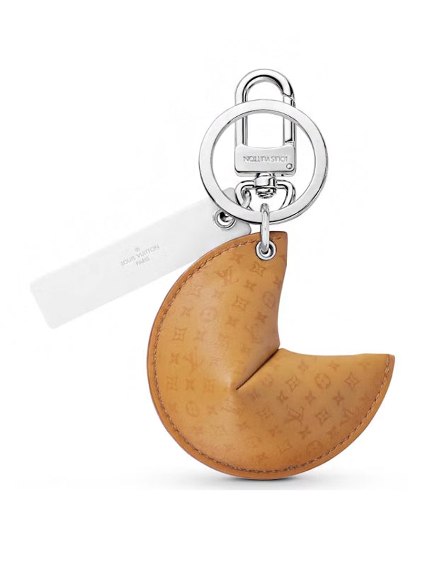 Louis Vuitton LV Fortune Cookie Bag Charm & Key Holder Brown