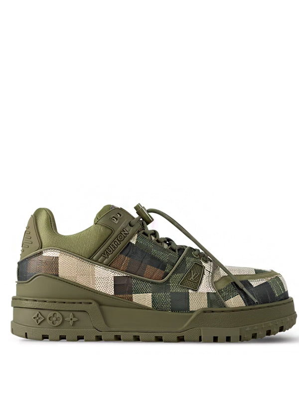 Louis Vuitton LV Trainer Maxi Sneaker Green Damoflage Damier