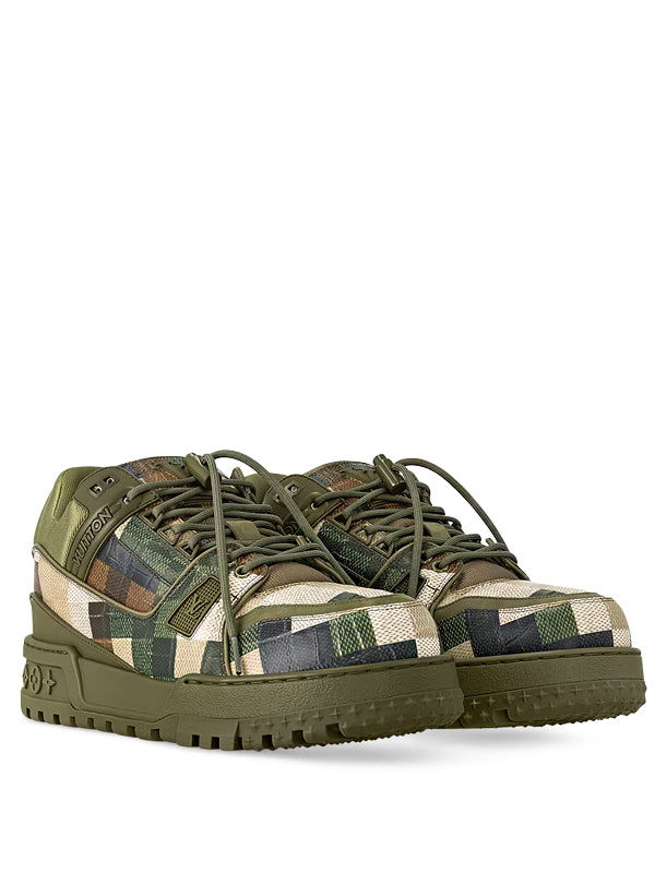 Louis Vuitton LV Trainer Maxi Sneaker Green Damoflage Damier