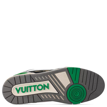 Louis Vuitton LV Trainer Monogram strap Black White Green