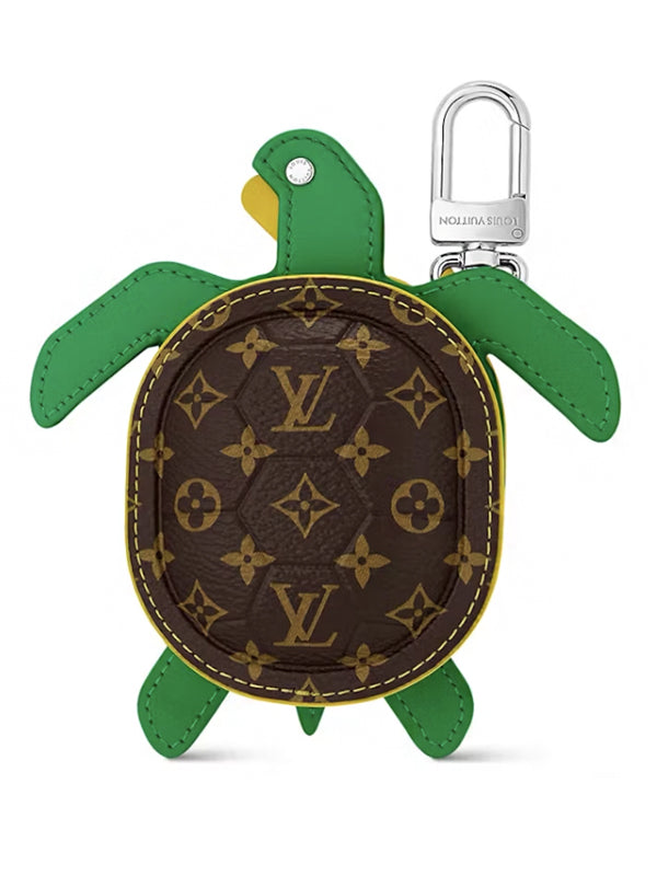 Louis Vuitton LV Turtle Pouch Bag Charm Brown
