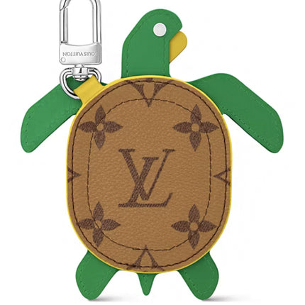 Louis Vuitton LV Turtle Pouch Bag Charm Brown