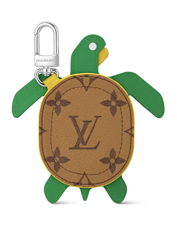 Louis Vuitton LV Turtle Pouch Bag Charm Brown