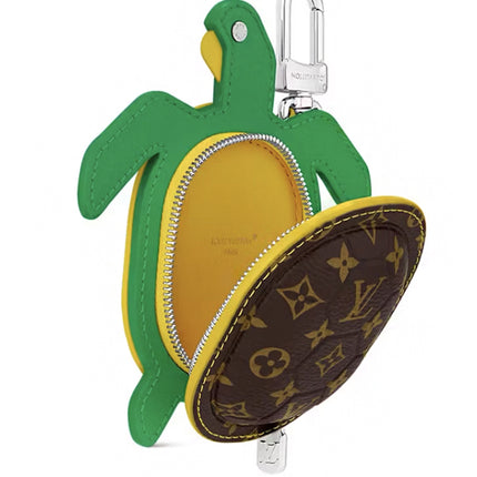 Louis Vuitton LV Turtle Pouch Bag Charm Brown