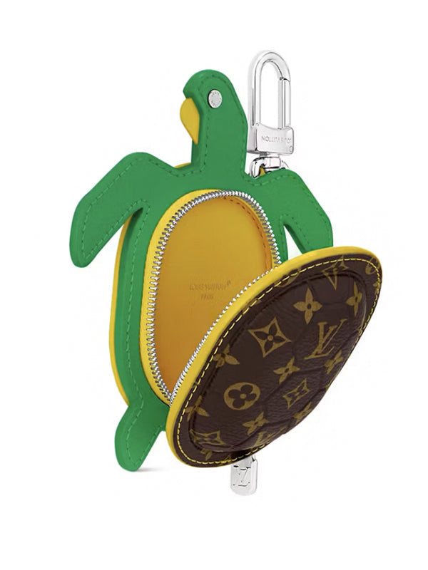Louis Vuitton LV Turtle Pouch Bag Charm Brown