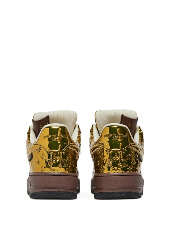 Louis Vuitton Nike Air Force 1 Low By Virgil Abloh Metallic Gold
