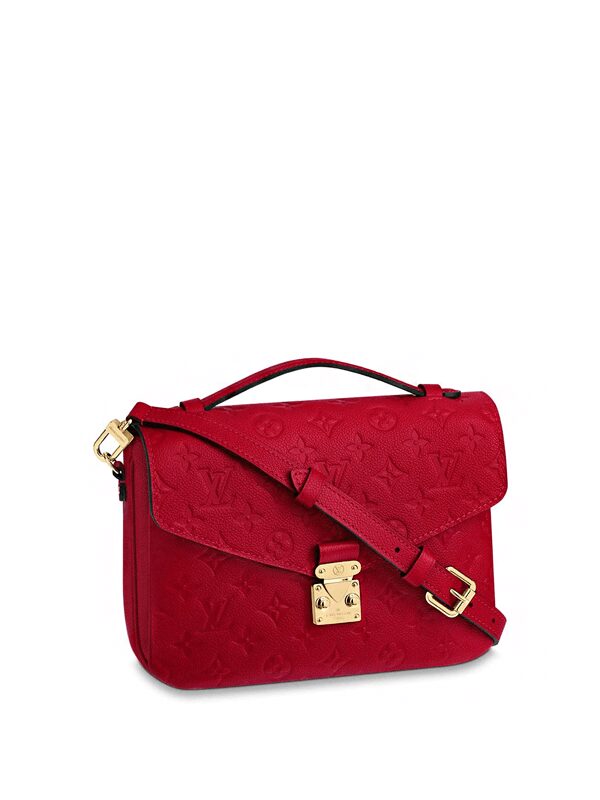Louis Vuitton Pochette Metis Monogram Empreinte Scarlet