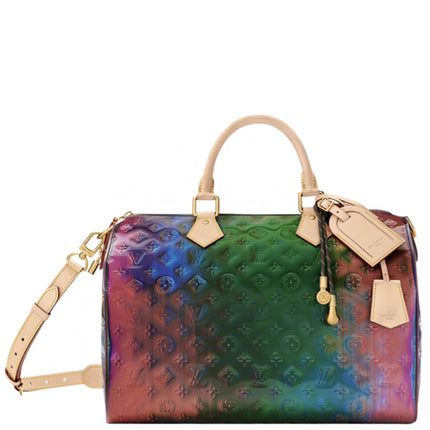 Louis Vuitton Speedy 40 Bandouliere Monogram Vinyl Multicolor