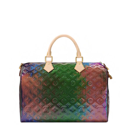 Louis Vuitton Speedy 40 Bandouliere Monogram Vinyl Multicolor