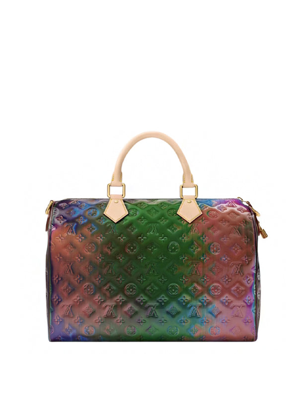 Louis Vuitton Speedy 40 Bandouliere Monogram Vinyl Multicolor