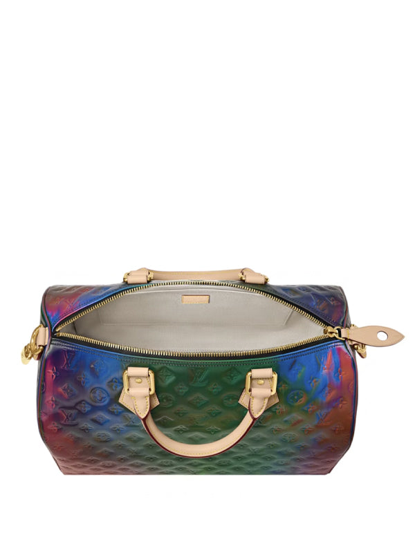 Louis Vuitton Speedy 40 Bandouliere Monogram Vinyl Multicolor