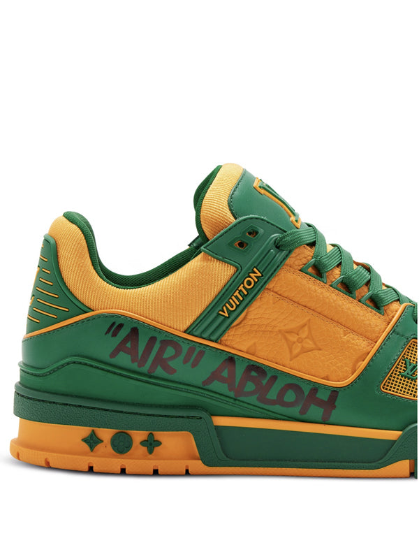 Louis Vuitton Trainer Green Orange Monogram