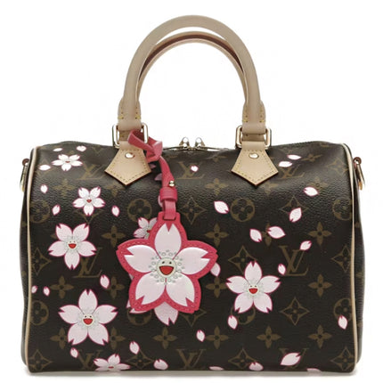 Louis Vuitton x Takashi Murakami Cherry Blossom Speedy Bandouliere 25 Sakura Brown