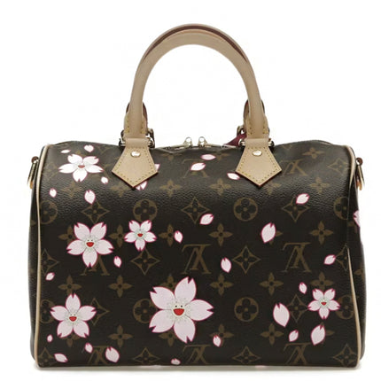 Louis Vuitton x Takashi Murakami Cherry Blossom Speedy Bandouliere 25 Sakura Brown