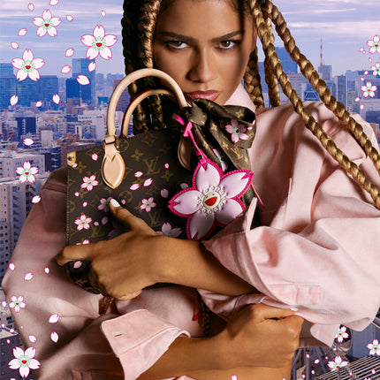 Louis Vuitton x Takashi Murakami Cherry Blossom Speedy Bandouliere 25 Sakura Brown