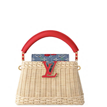 Louis Vuitton x Takashi Murakami Cherry Capucines Mini Rattan