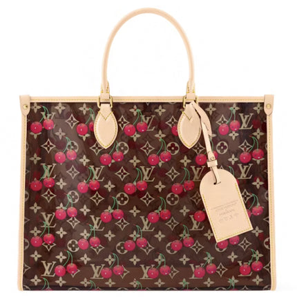 Louis Vuitton x Takashi Murakami Cherry OnTheGo GM Crystal Monogram