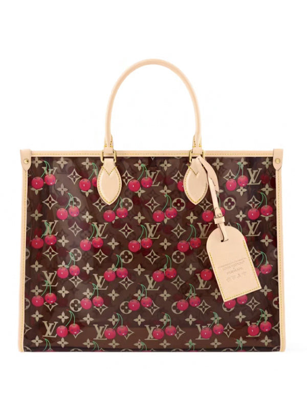 Louis Vuitton x Takashi Murakami Cherry OnTheGo GM Crystal Monogram
