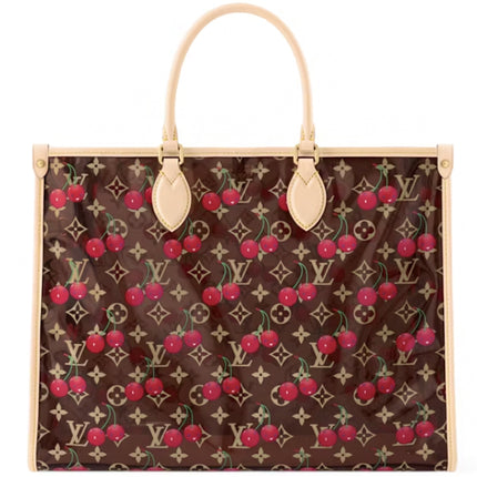 Louis Vuitton x Takashi Murakami Cherry OnTheGo GM Crystal Monogram